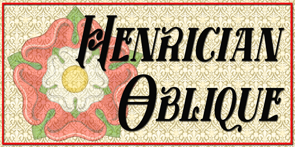 Displaying the beauty and characteristics of the Henrician font family.