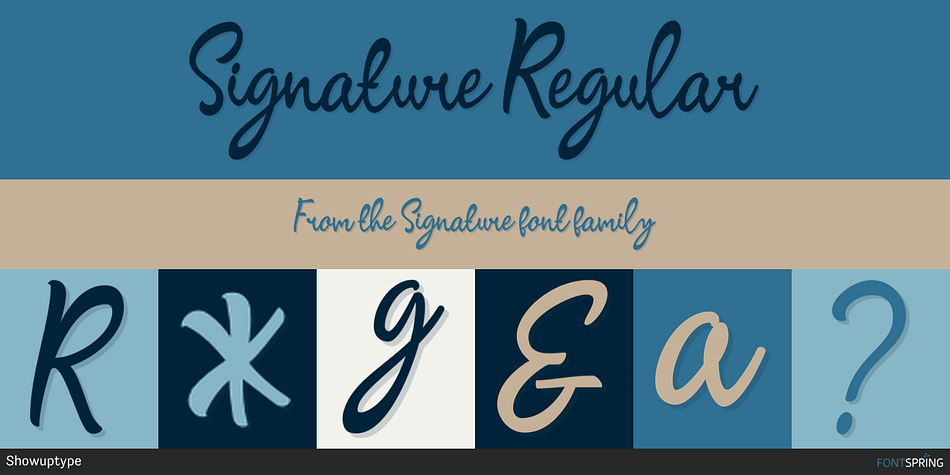 Signature Regular Font