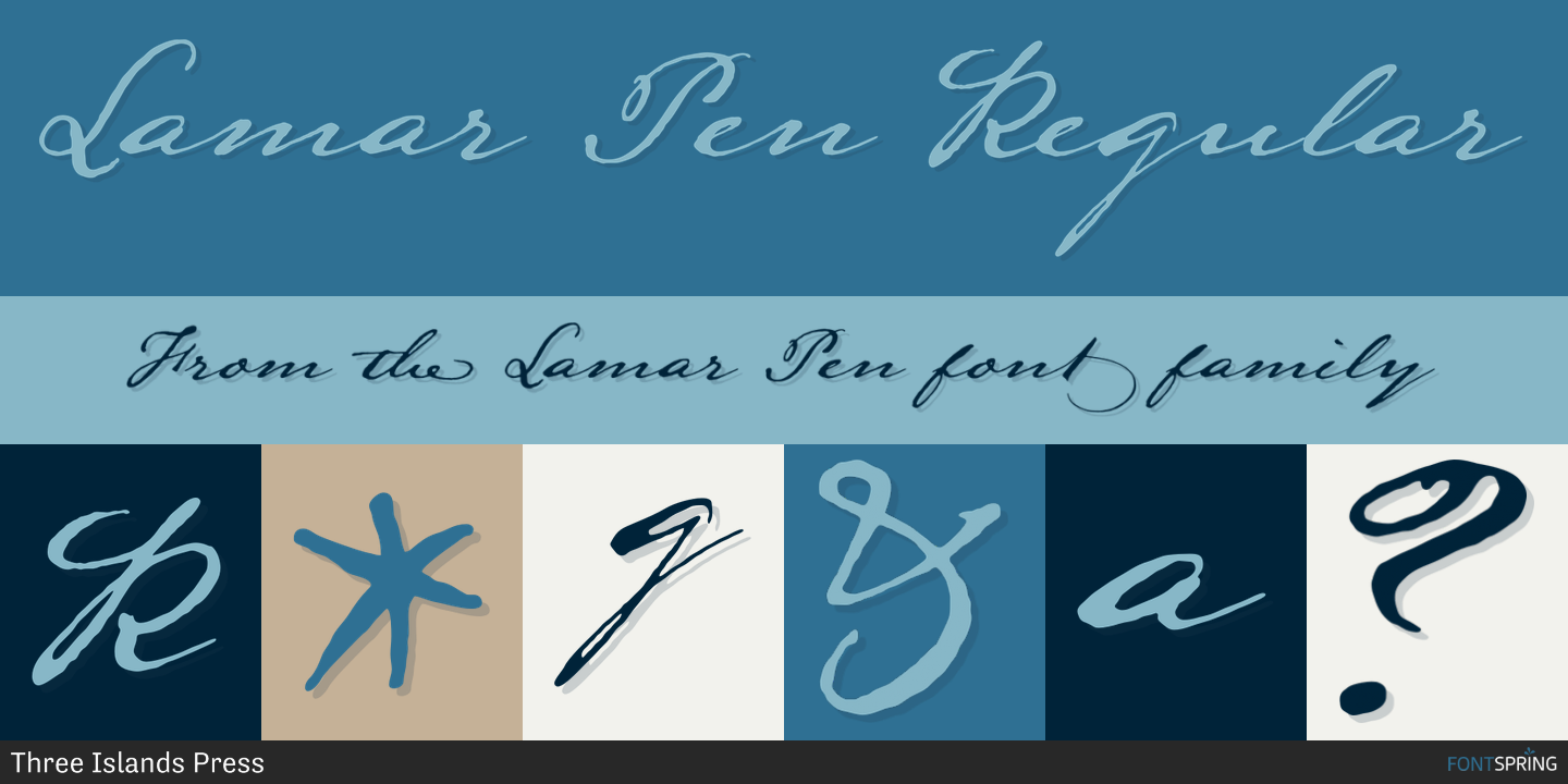 Fonts similar to Lamar Pen