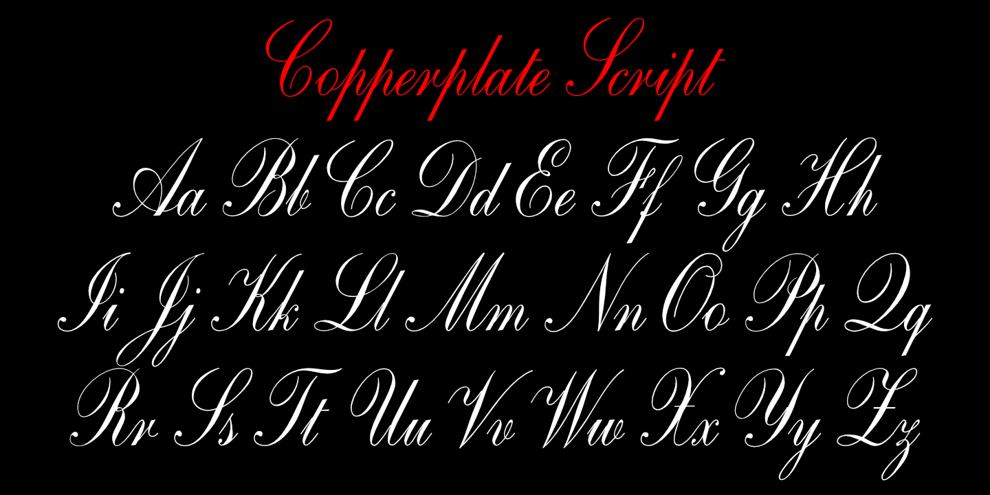 Copperplate Script CT