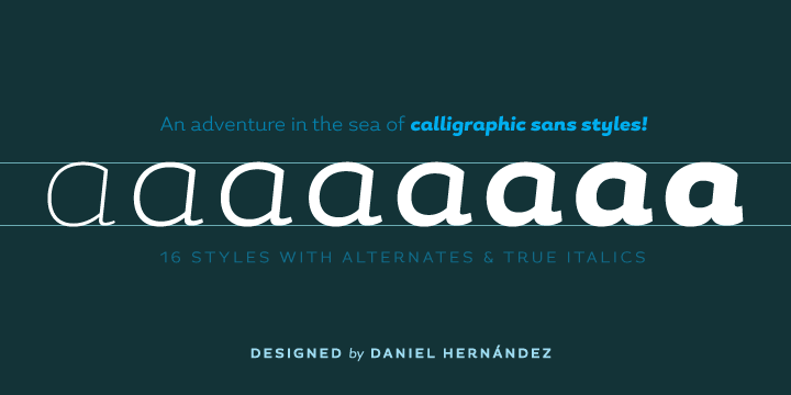 Highlighting the Magallanes font family.