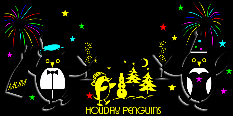 Whether celebrating the end of year holidays or prancing around on vacation, these 52 Holiday Penguins are always having a blast.