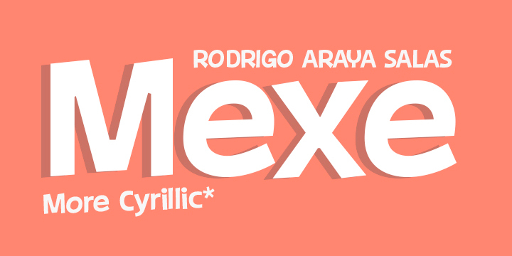 Displaying the beauty and characteristics of the Mexe font family.