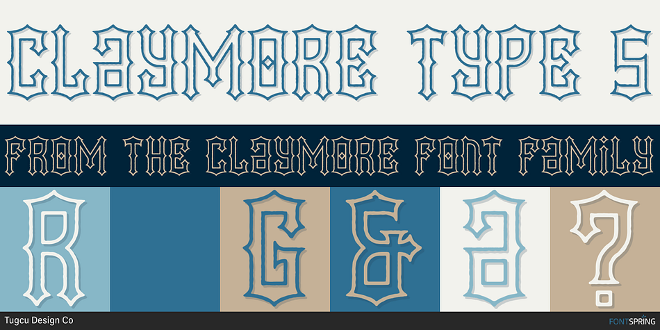 Claymore Type 5 Font