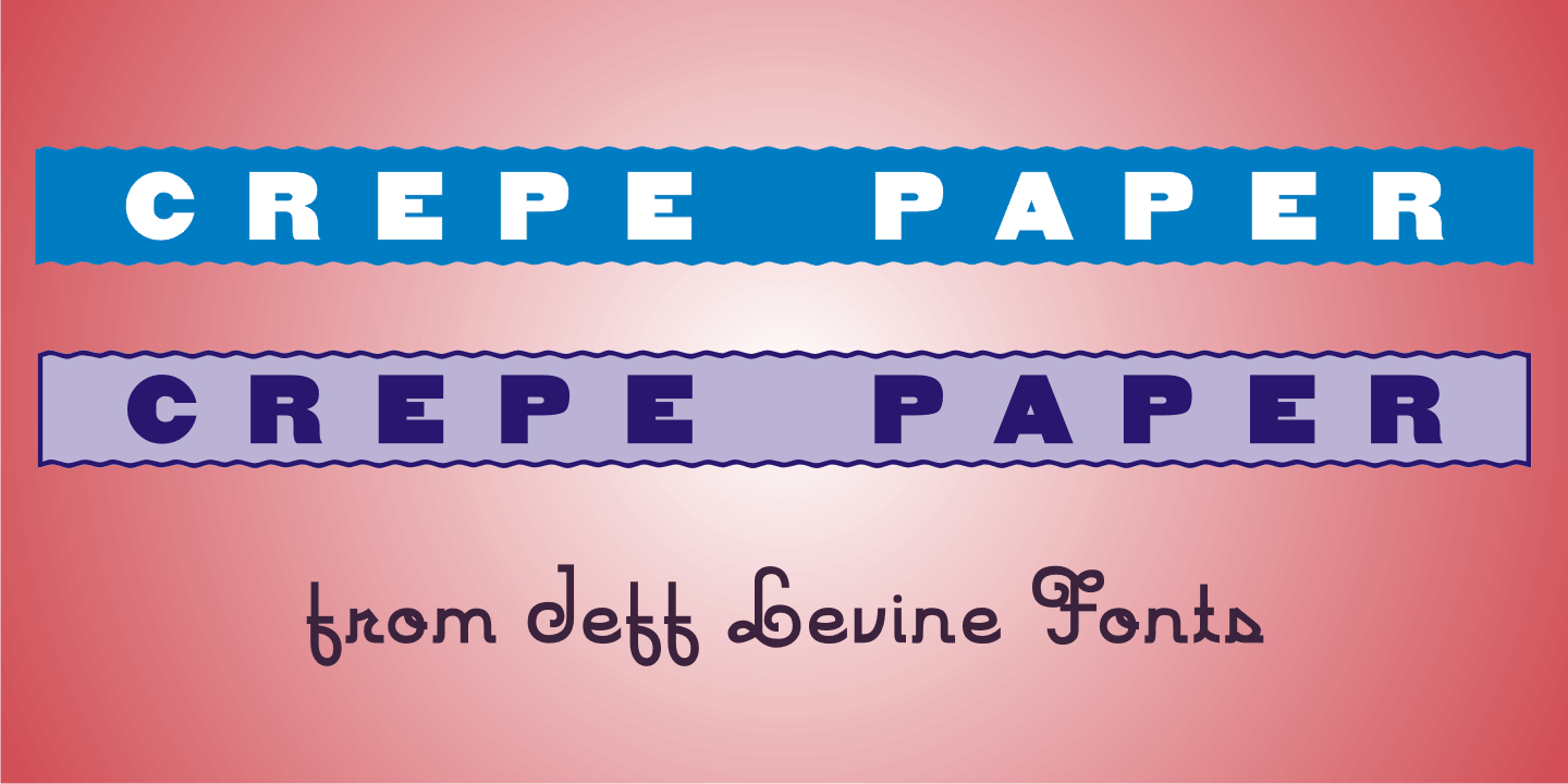 Crepe Paper JNL Font