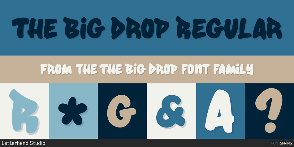 The Big Drop Regular Font