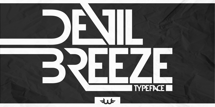 Devil Brreze It was created by Wesley Pastrana trying to follow in the same row that their other sources but this was a very special to create it was very well accepted in different websites and I indicated that I could get money for it is a striking font and mui well done .