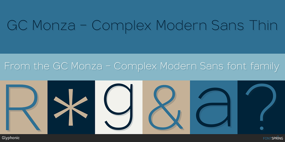 GC Monza - Complex Modern Sans Font