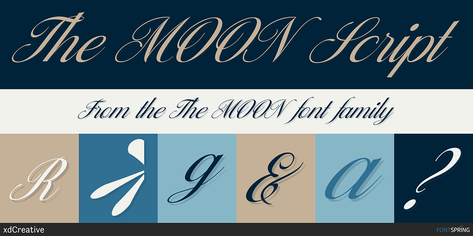 The MOON Script Font