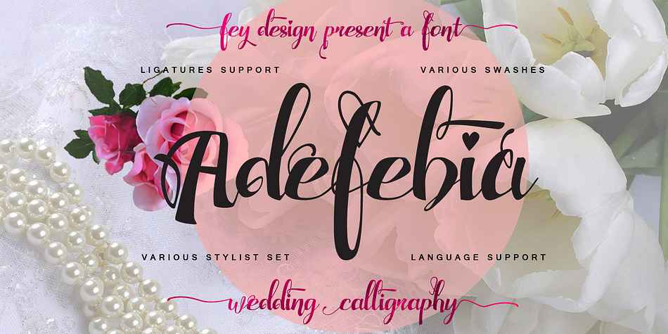 Highlighting the Adefebia font family.