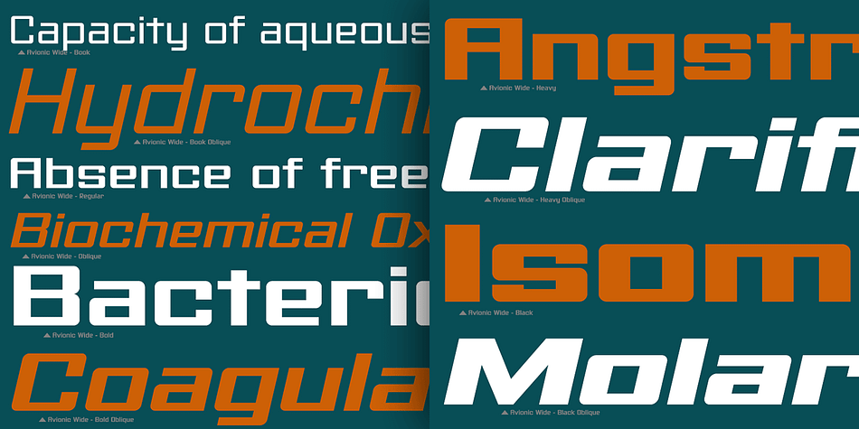 •	4 widths in the collection: Condensed, Regular, Wide, and Extra Wide.