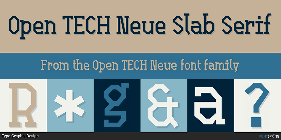 Open TECH Neue Slab Serif Font