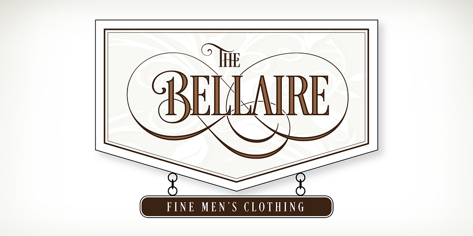 Some of the alternate uppercase forms feature delicate line flourishes creating a subtle background for additional letters to rest – the result is an intertwining and beautifully flourished design.