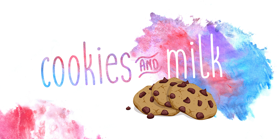 Cookies & Milk is a clean handwritten font, which not only has the upper case, but also the lower case.