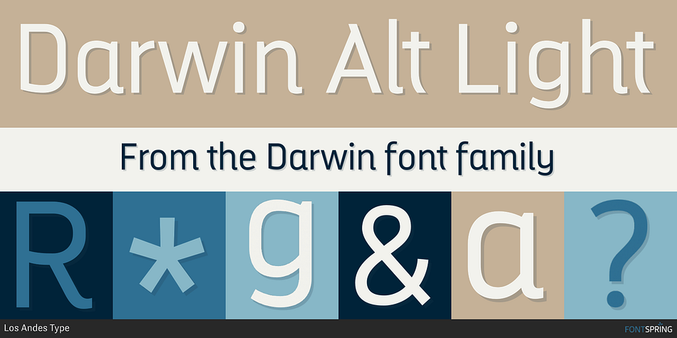 Darwin Alt Light Font