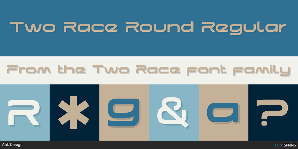 Two Race Round Regular Font
