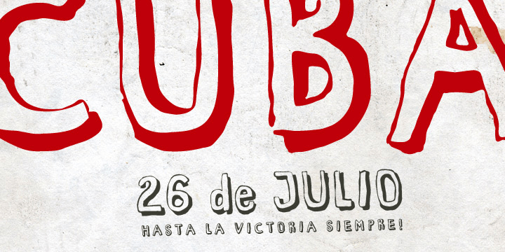 Habana Vieja is a 3D font inspired by hand-painted signage in Havana’s Old Town.