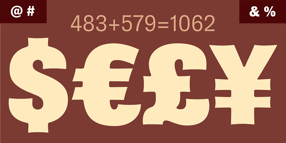 Brown Pro font family example.