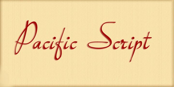 Pacific Script is a font inspired by an alphabet created by Howard Trafton in the 1930s.