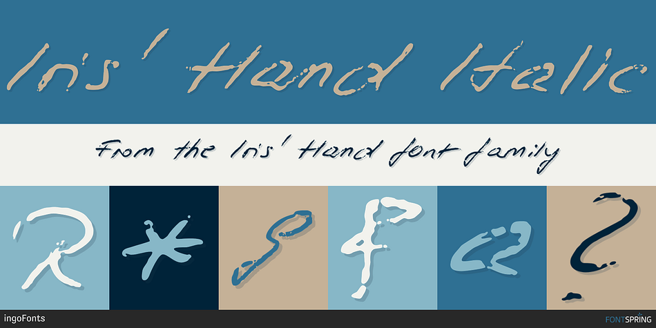 Iris’ Hand Italic Font