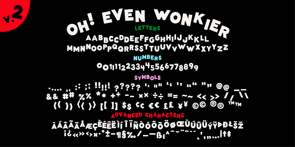 Wonky Font Font