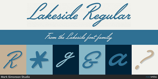 Fonts similar to Lakeside