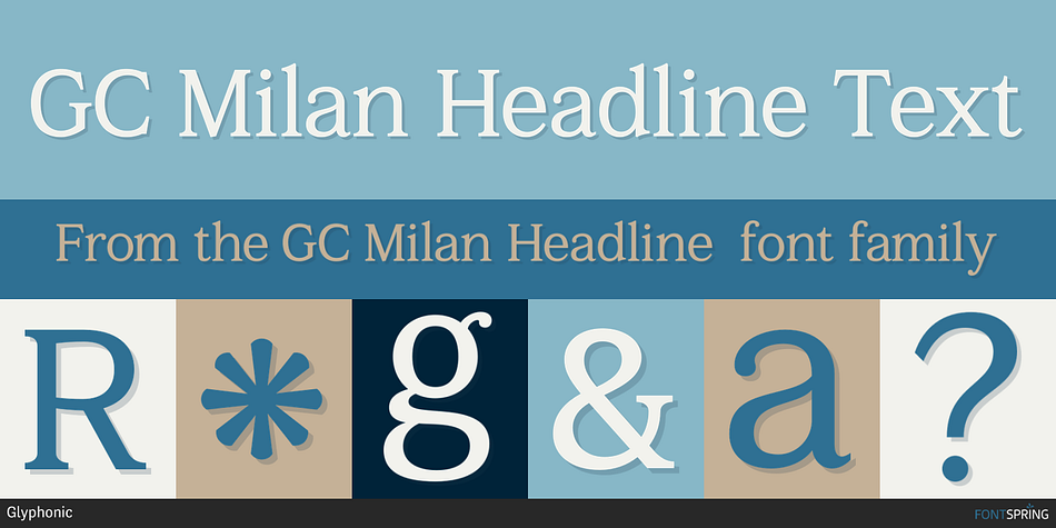 GC Milan Headline Text Font