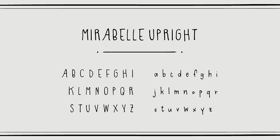 Highlighting the Mirabelle font family.