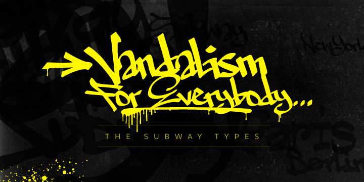 The idea was to create a package containing prominent tag styles of graffiti strongholds like New York, Berlin and Paris.