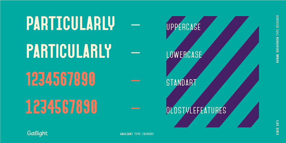 Fada font family sample image.