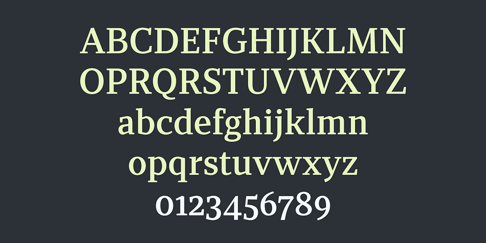 The serifs all take wedge-shapes.