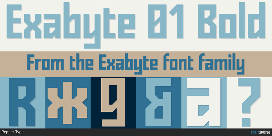 Exabyte 01 Bold Font