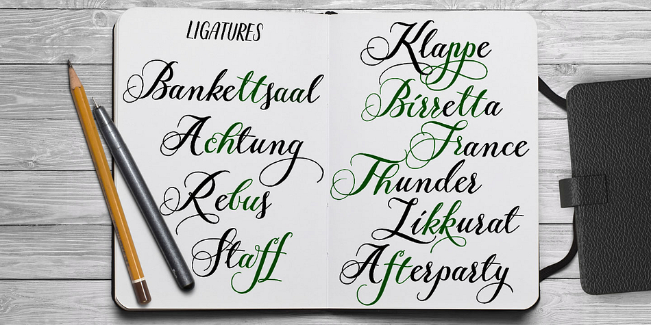 Every lowercase letter has seven variations (uppercase letter has three).