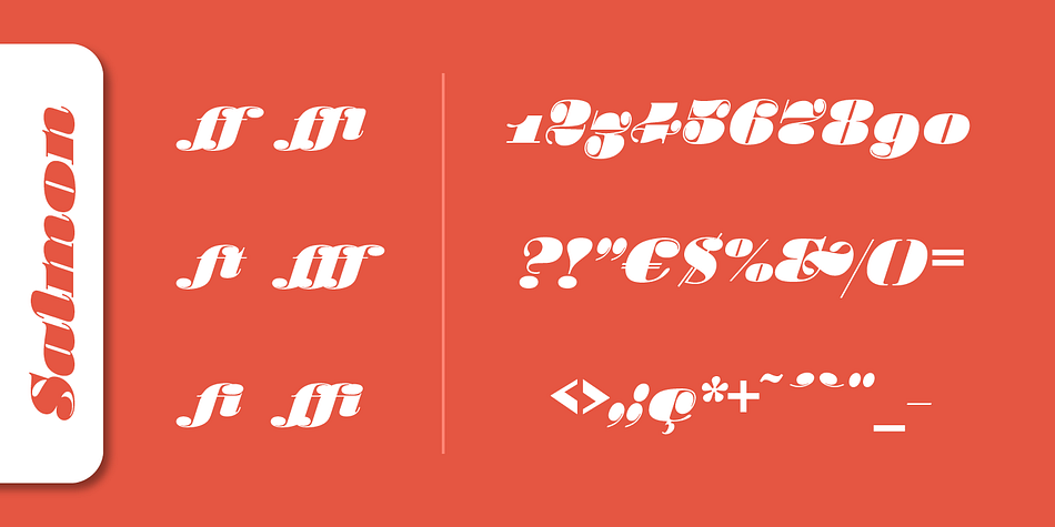 Emphasizing the favorited Salmon Pro font family.