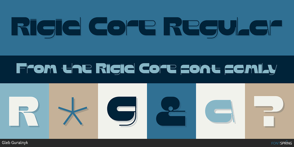 Rigid Core Regular Font