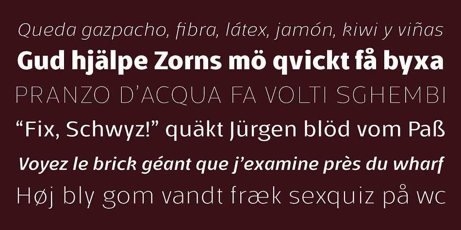 Kareemah is a sixteen font, sans serif family by Sea Types.