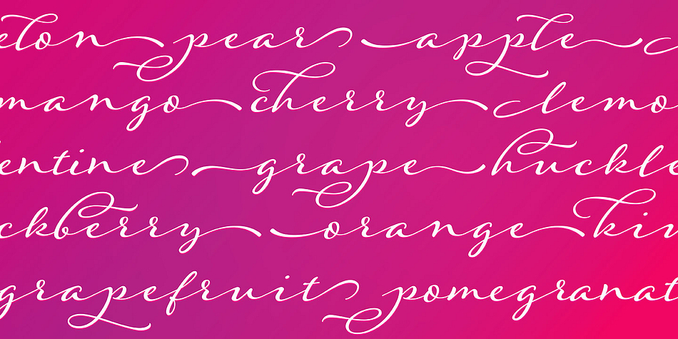 Displaying the beauty and characteristics of the Adorn Garland Smooth font family.