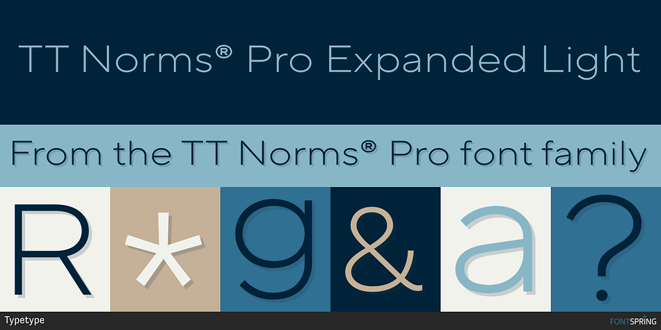 TT Norms® Pro Expanded Light Font