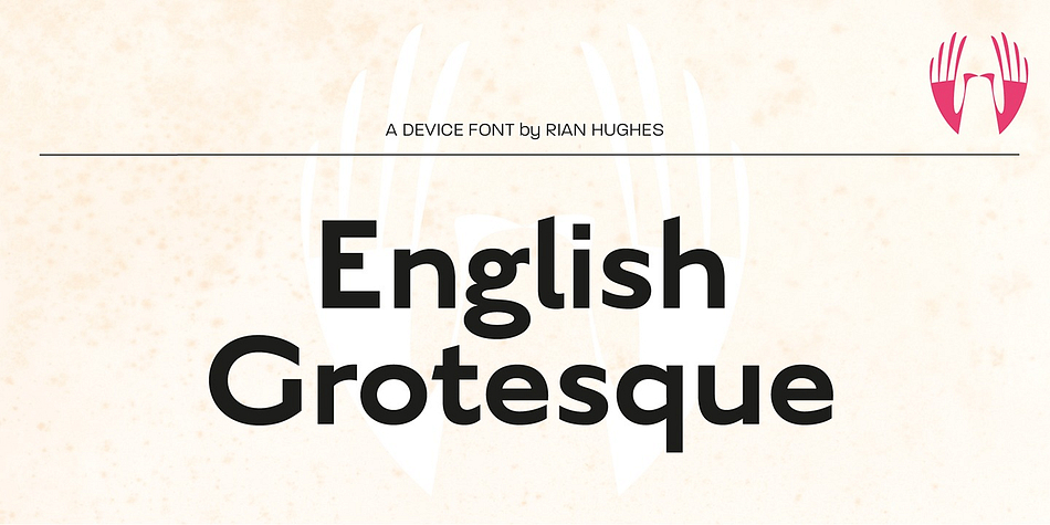 Sharing a similar Roman circle-and-square construction as Gill Sans or Johnston Railway, it has a wide T and W, a narrow S, and a long-tailed R.