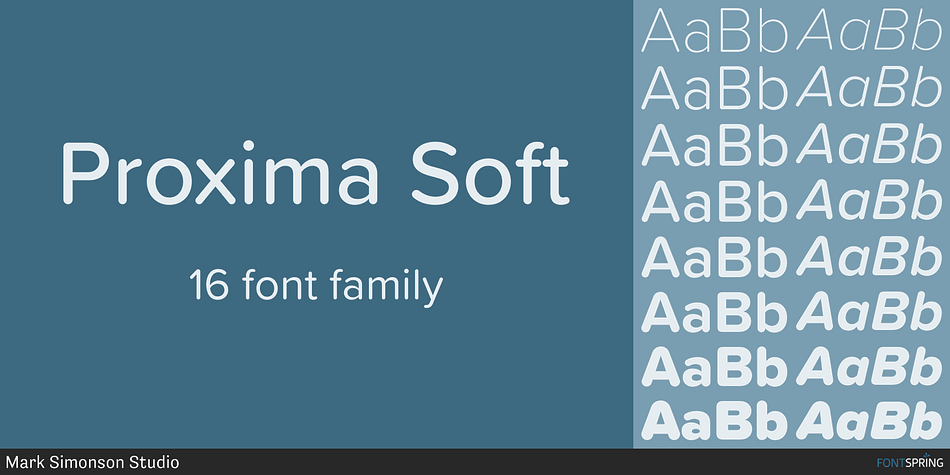 - Same 48 weights/styles as Proxima Nova
- Same language coverage (including Greek and Cyrillic)
- Same alternate characters (a, l, y, G, 1, 0)
- Proportional and tabular figures
- Fraction support
- Ordinal support
- Case sensitive forms.