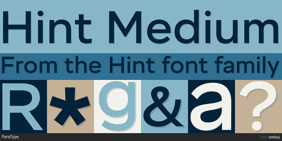 Hint Medium Font