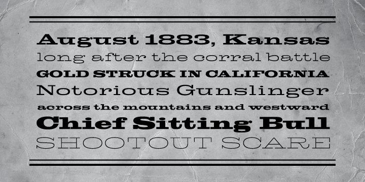 This aesthetic, though originally issued to help drive simple print advertising of those days, is perhaps the longest lasting genre of typeface.