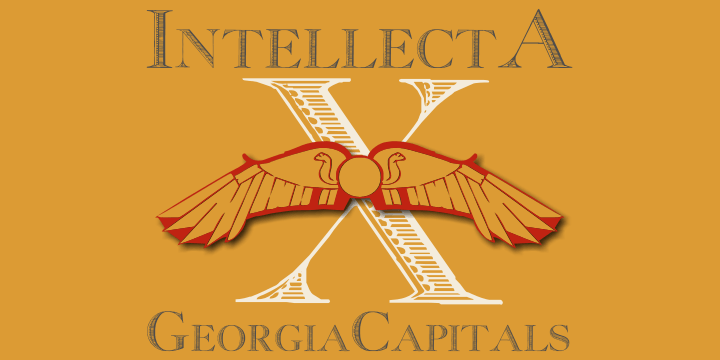 Highlighting the GeorgiaCapitals font family.