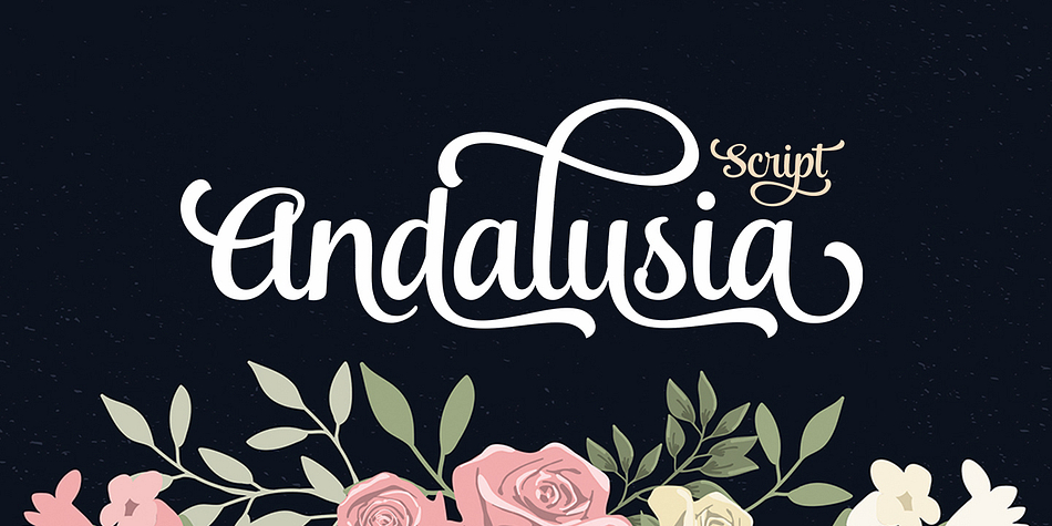 Andalusia is a romantic typefaces.