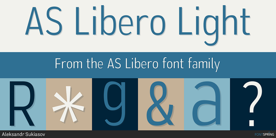 AS Libero Light Font