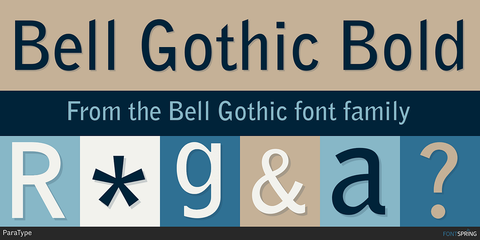bell gothic font free download mac