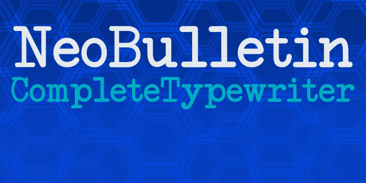 Displaying the beauty and characteristics of the NeoBulletin font family.