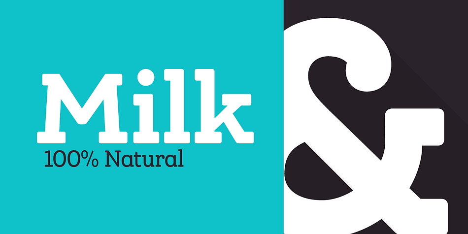 The font is inspired by Modern and Grotesk styles.