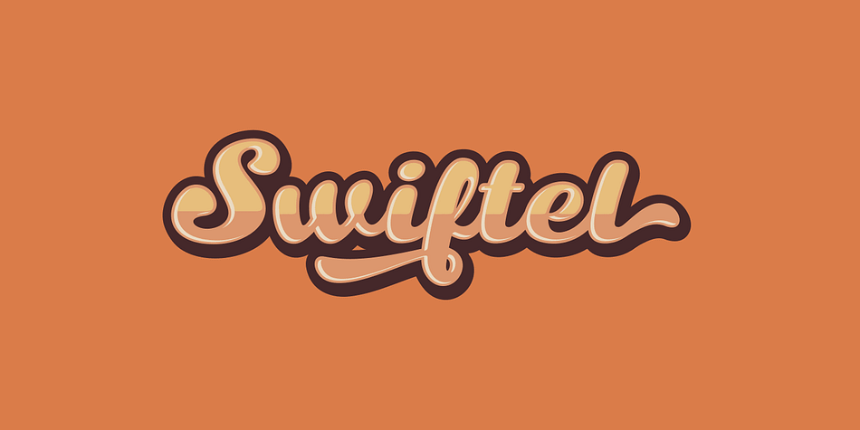 Swiftel is a Layered Script font.