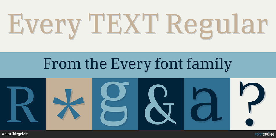 Every TEXT Regular Font